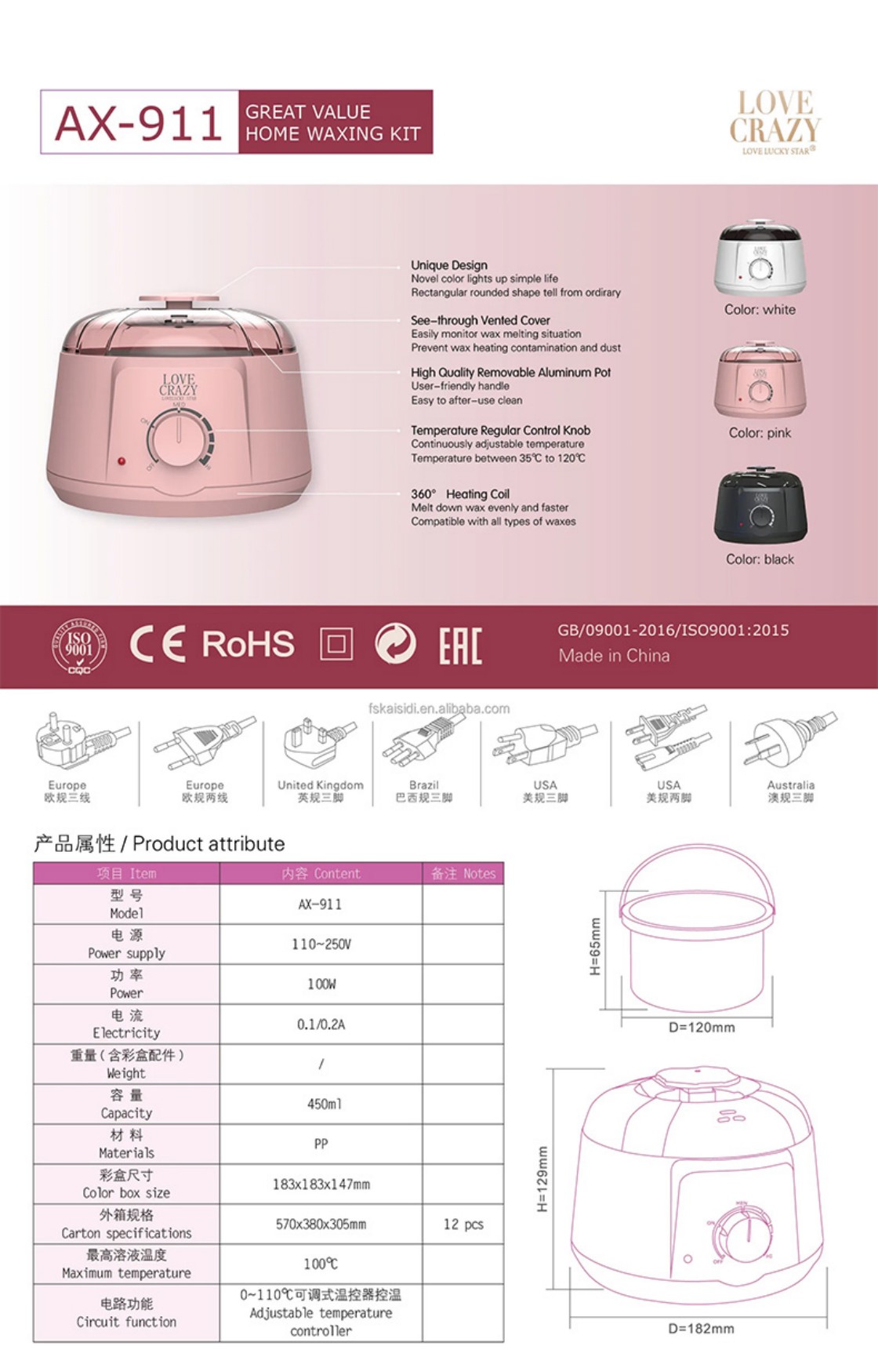 Warmer Wax for Body Waxing