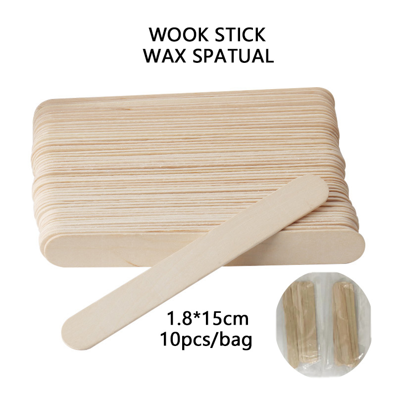 Wood stick Wax spatula for apply wax in skin waxing and stir wax when warm wax