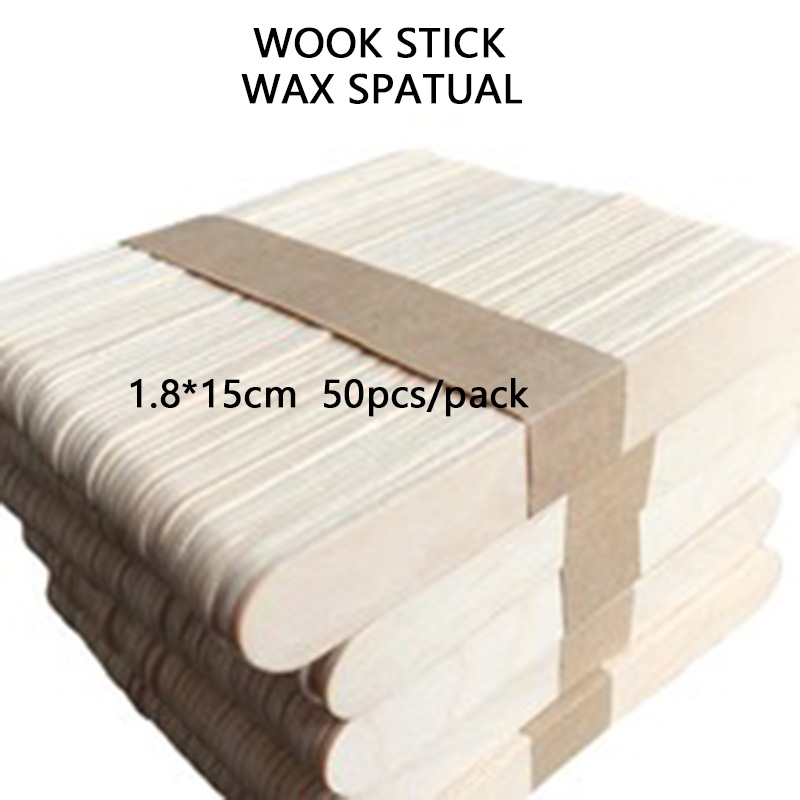 Wood stick Wax spatula for apply wax in skin waxing and stir wax when warm wax