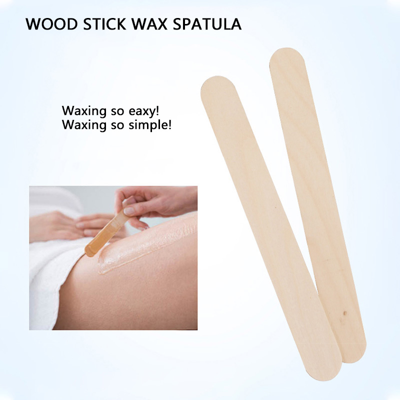 Wood stick Wax spatula for apply wax in skin waxing and stir wax when warm wax