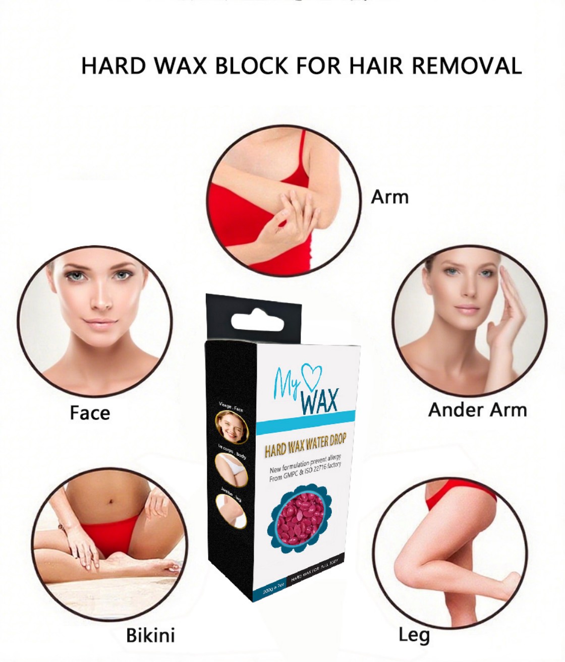 Hard wax beads