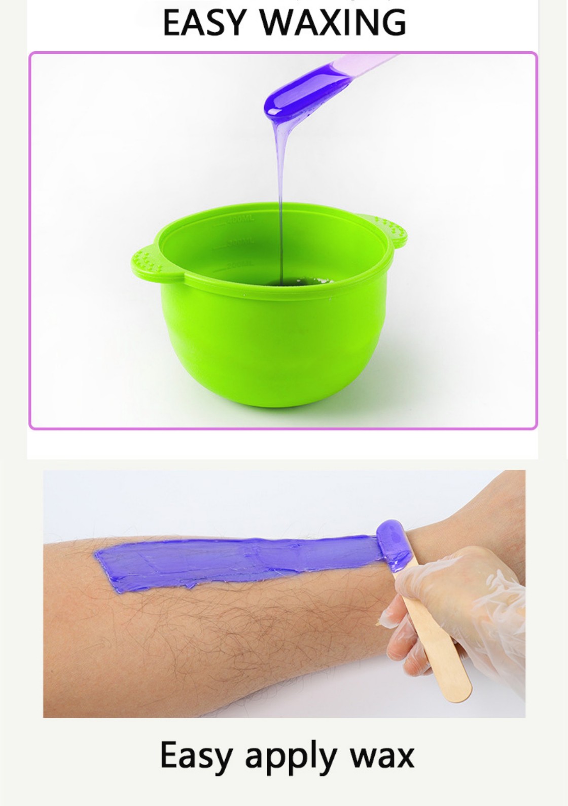 Hard wax beads