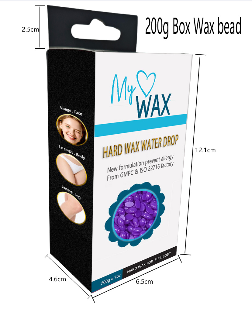 Hard wax water drop for sensitive skin bikini area legs underarms back and chest