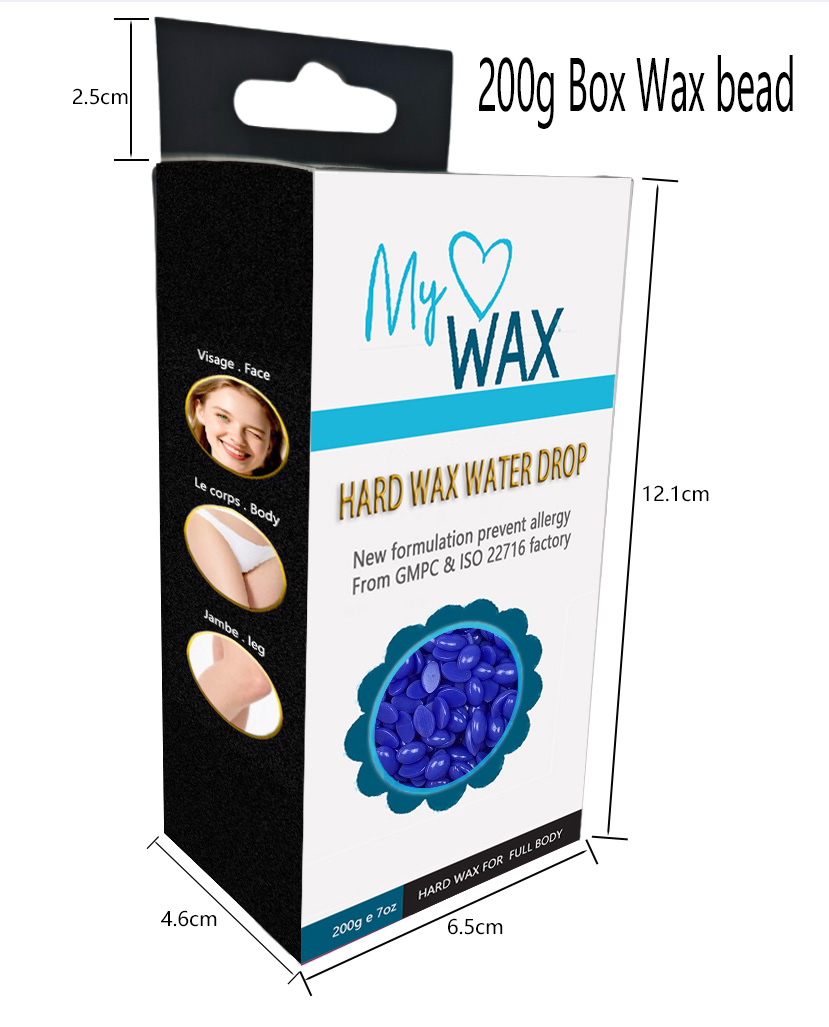 Hard wax water drop for sensitive skin bikini area legs underarms back and chest