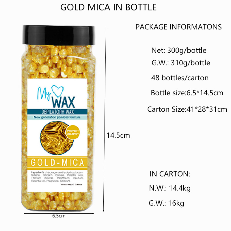 Mica hot wax stripless easy dry hypoallergenic wax beads efficent hair removals