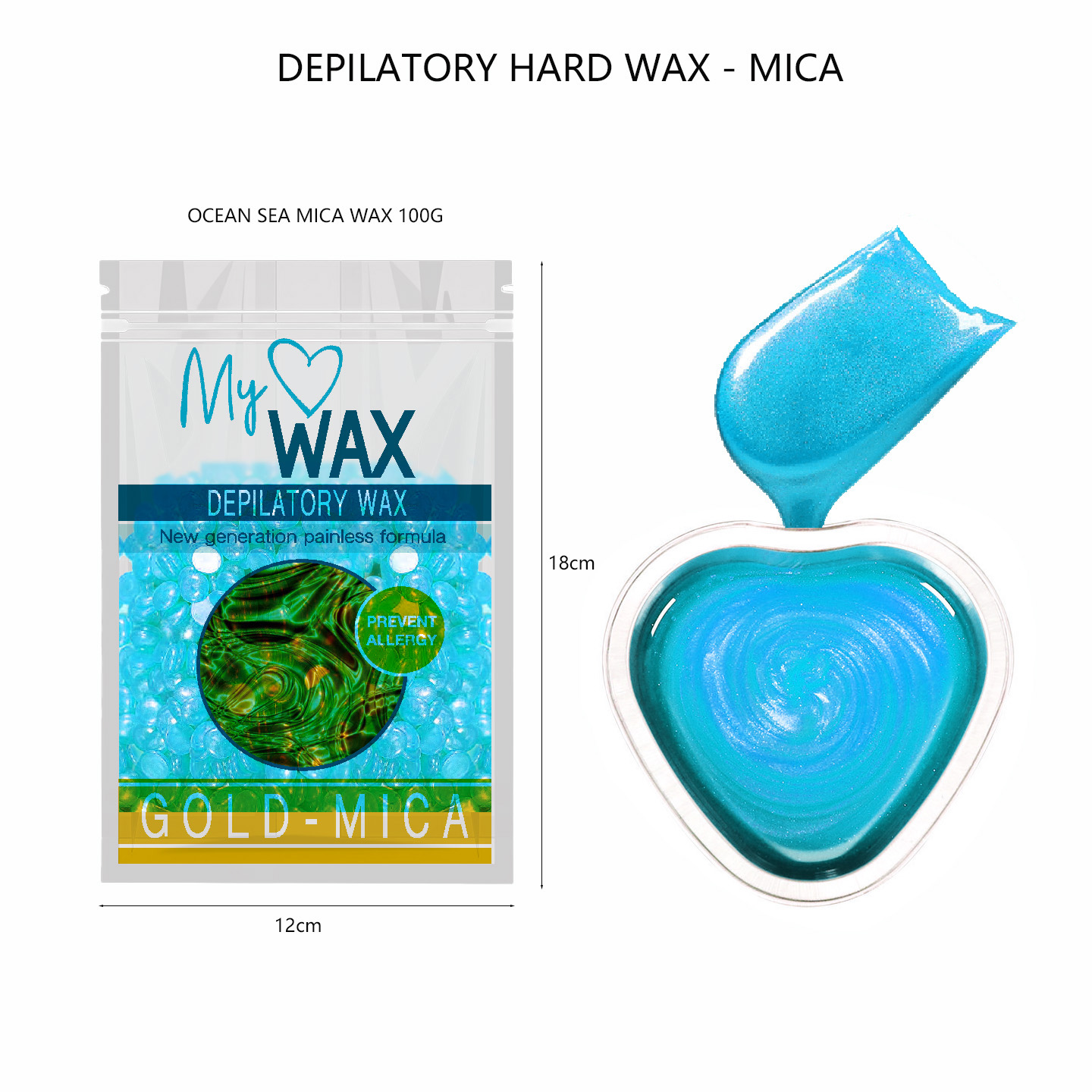 Mica hot wax stripless easy dry hypoallergenic wax beads efficent hair removals
