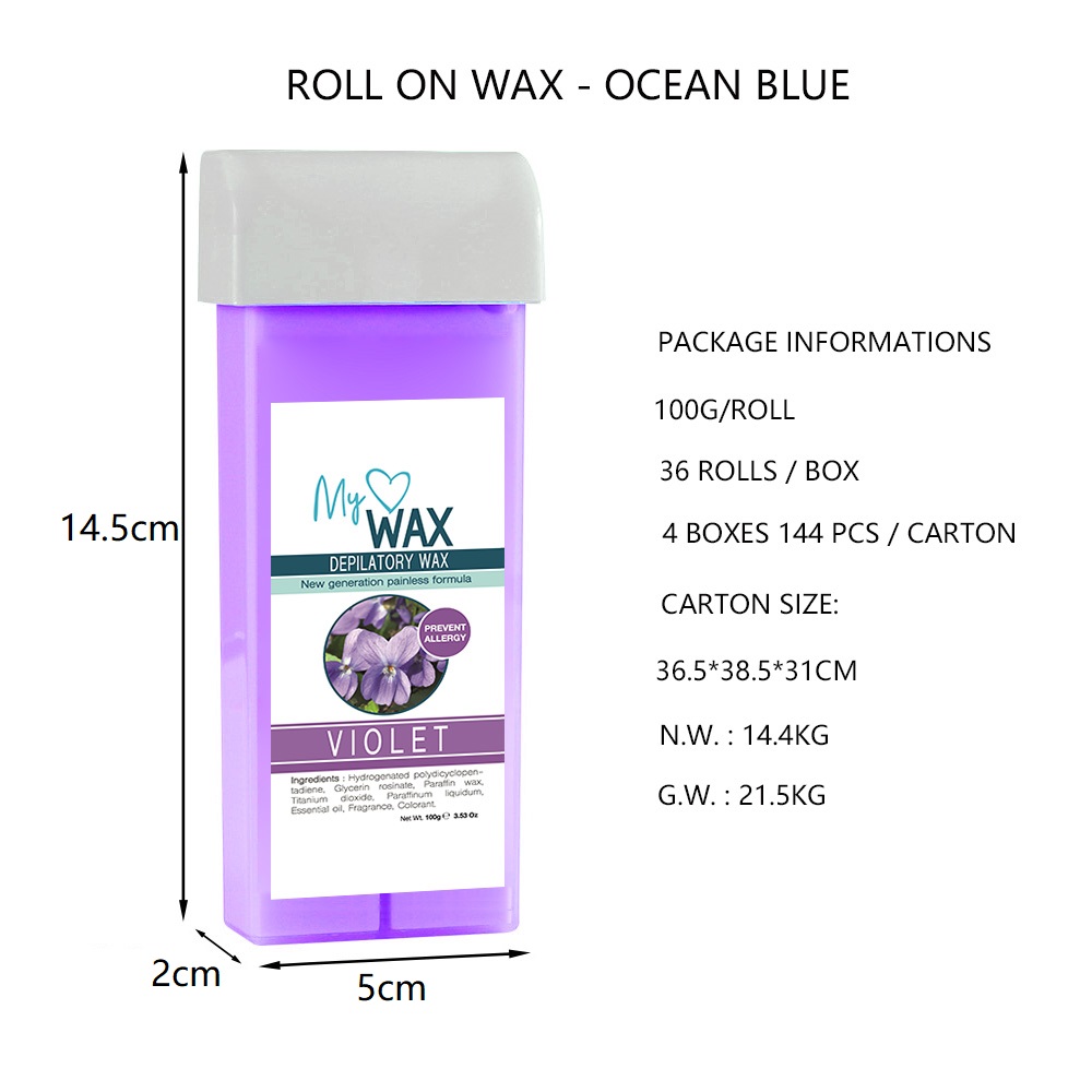 Roll on Wax on roll Strip Wax cold wax form body hair removal salon waxing