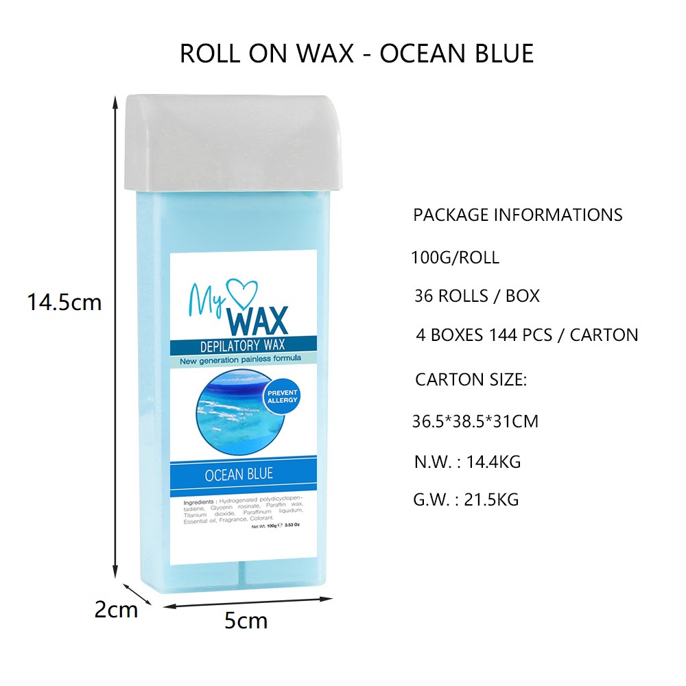 Roll on Wax on roll Strip Wax cold wax form body hair removal salon waxing