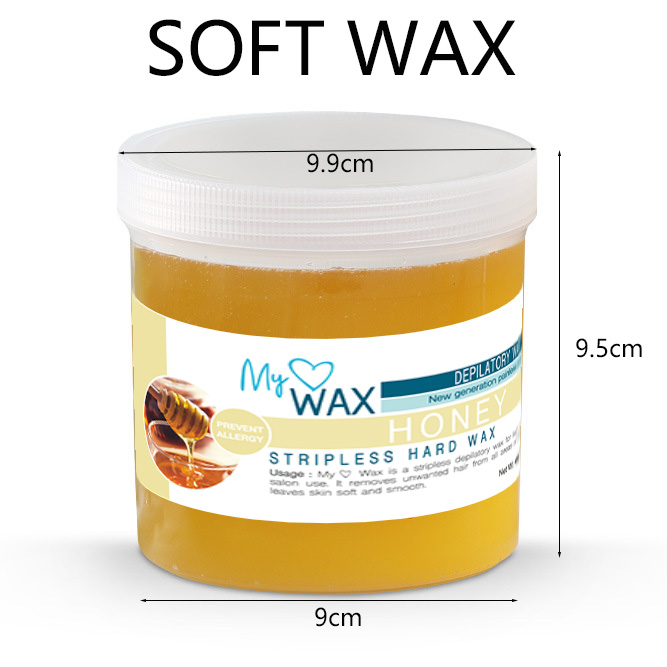Cold wax in plastic bottle - heat free honey soft wax for removal hair efficient