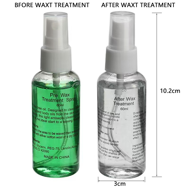 Wax oil Pre wax spay After wax sprary Post wax treatment clean skin after wax