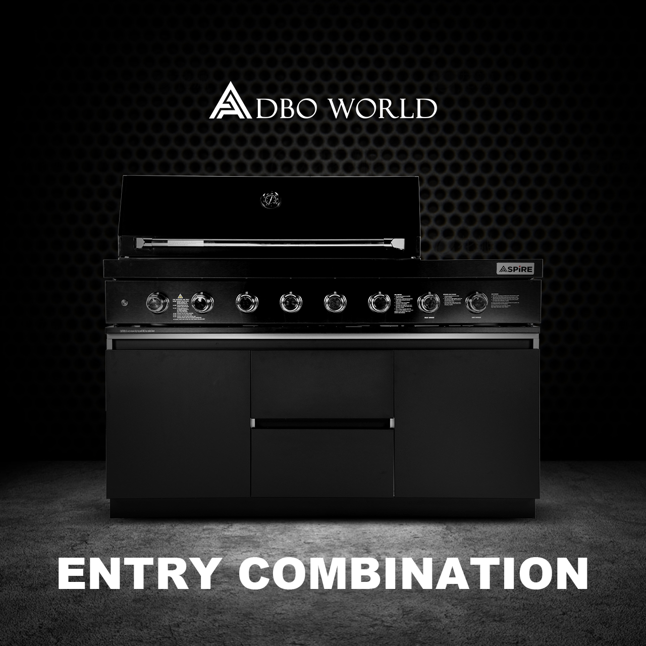 Modular Black Barbecue Outdoor Kitchens