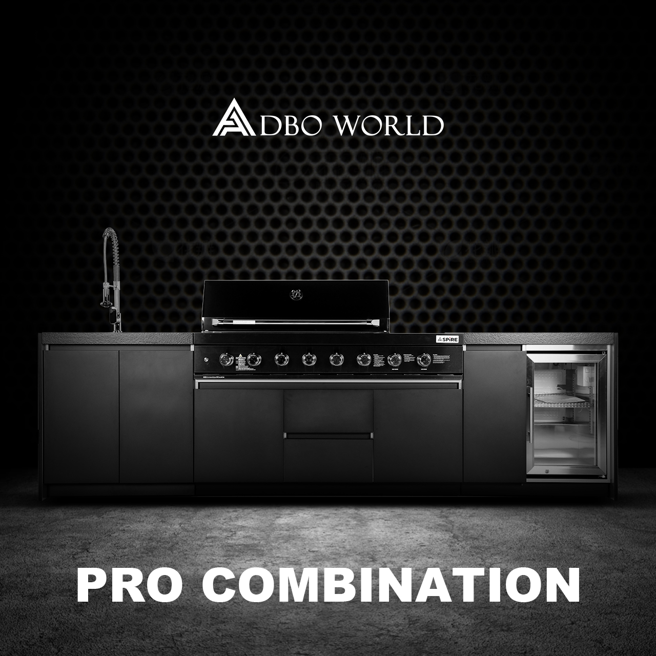 304 Stainless Steel Outdoor Kitchen Black