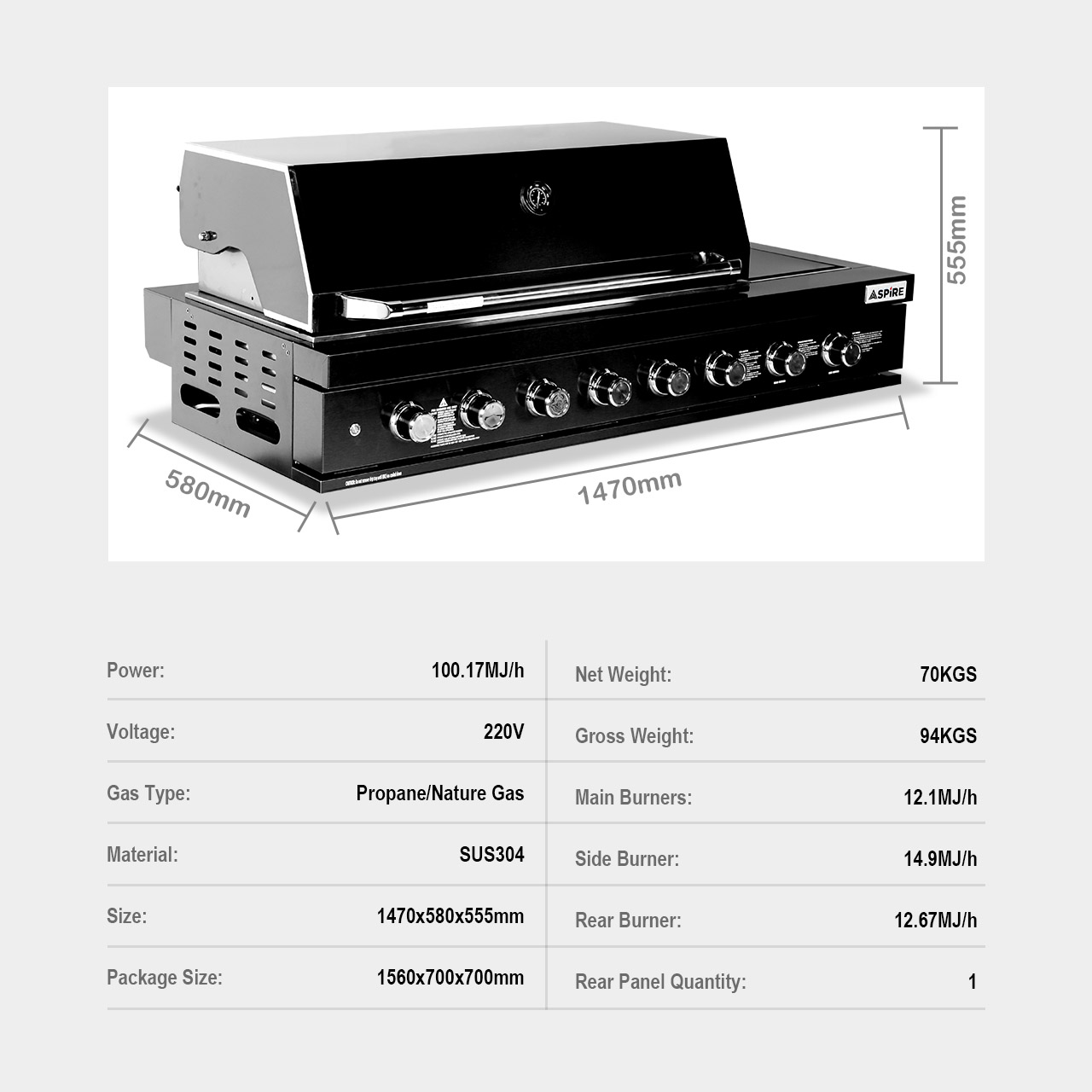 Black Stianless Steel Outdoor Kitchen BBQS Grills Black Stianless Steel Outdoor Kitchen BBQS Grills