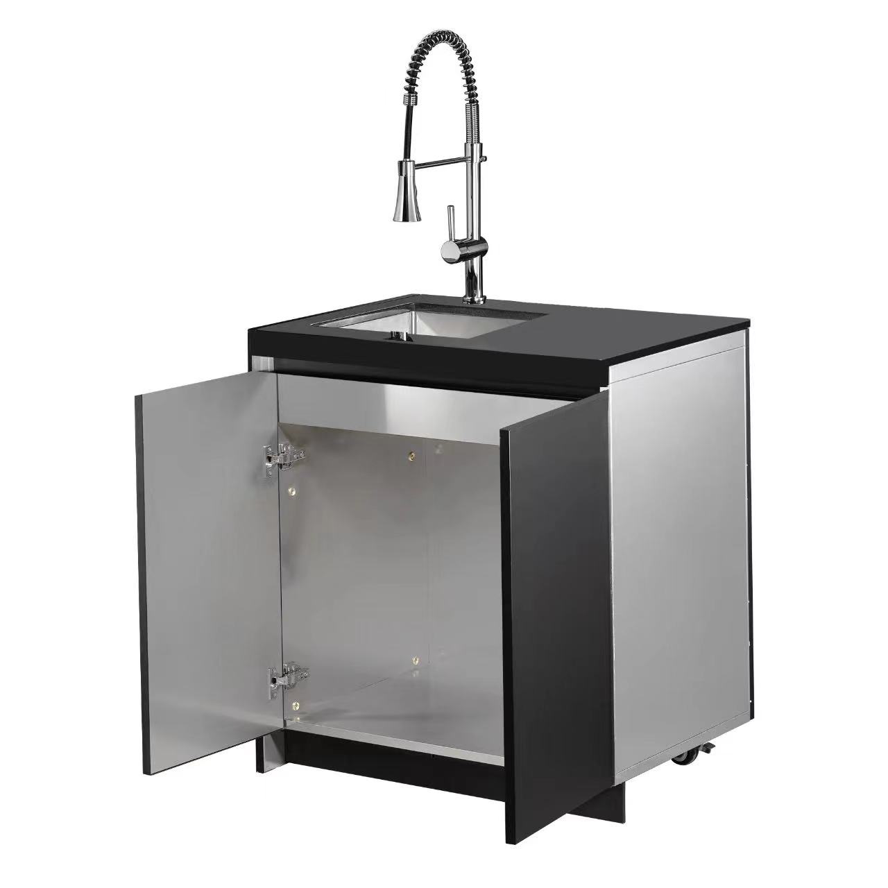 Outdoor Sink Cabinet with Faucet Weatherproof