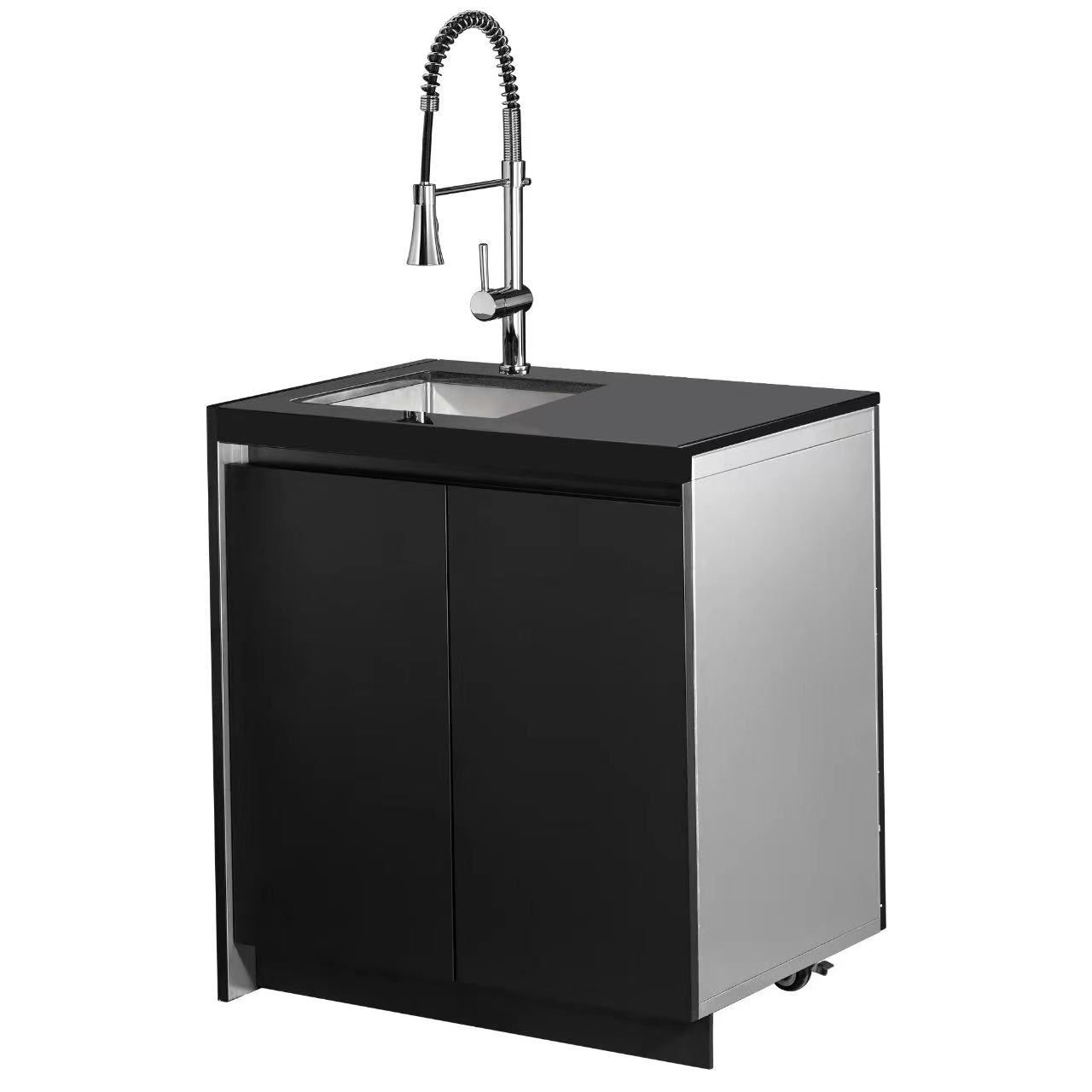 Outdoor Sink Cabinet with Faucet Weatherproof