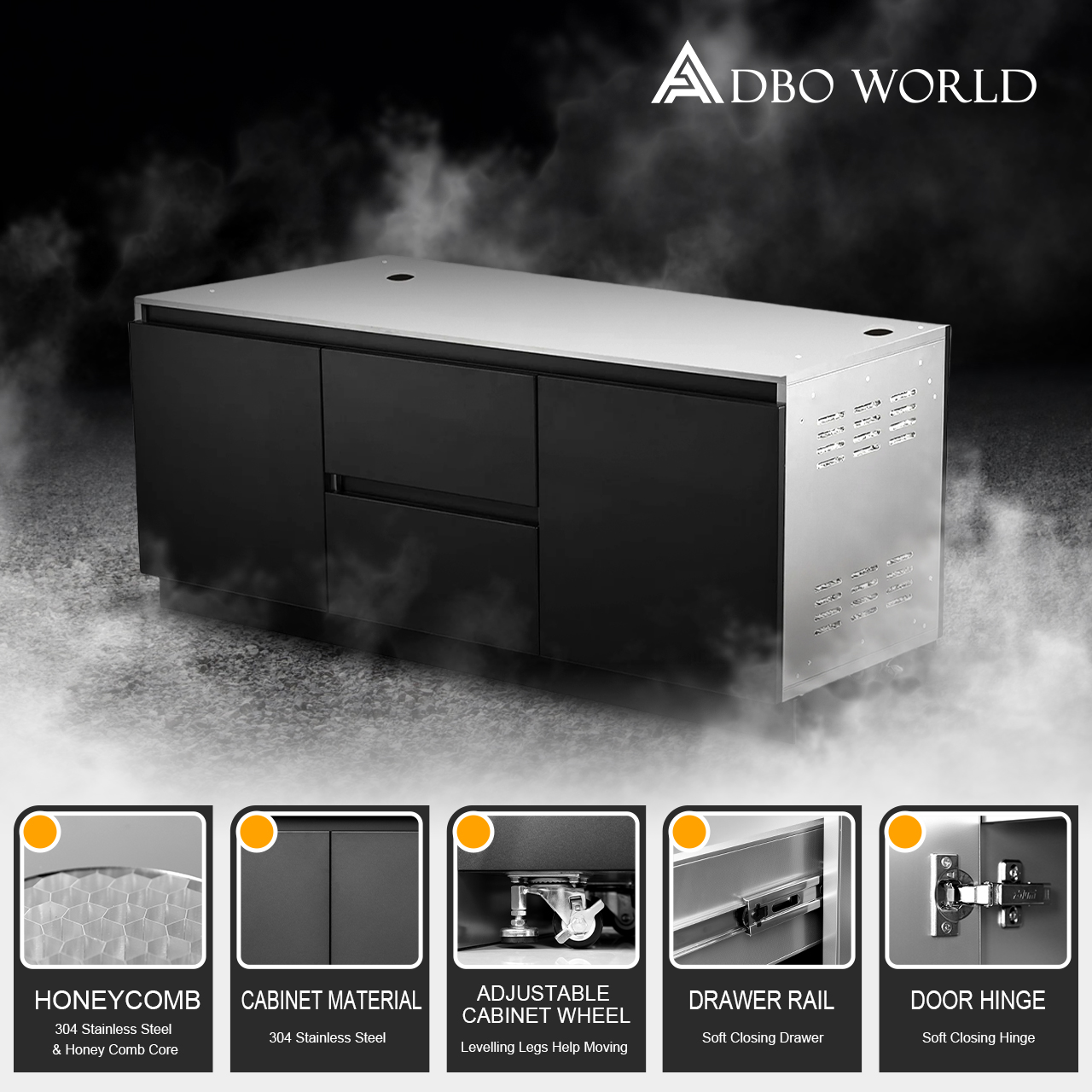 Backyard Outdoor BBQS Kitchen Island