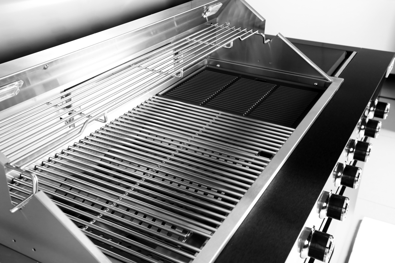 Black Stainless Steel BBQs Outdoor Kitchen And Grill