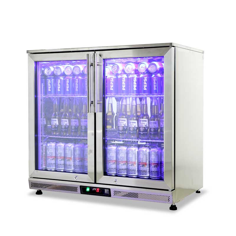Double Door Outdoor Mini Refrigerator