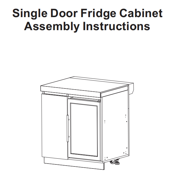 Single Door Fridge Cabinet