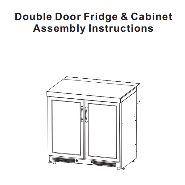 Double Door Fridge Cabinet