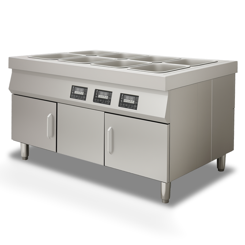 Commercial Equipment Food Warming Display Stand Freestanding Electric Steamer