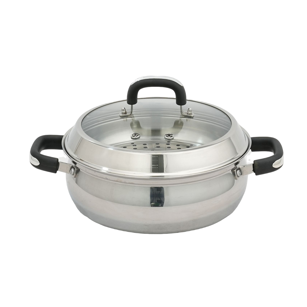 Source Manufacturer Wholesale Stainless Steel Induction Cookware Cooking Steamer Pot With Cover