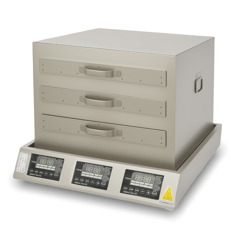 3-layer Drawer Fast Heating Energy-saving Commercial Steaming And Rolling Machine