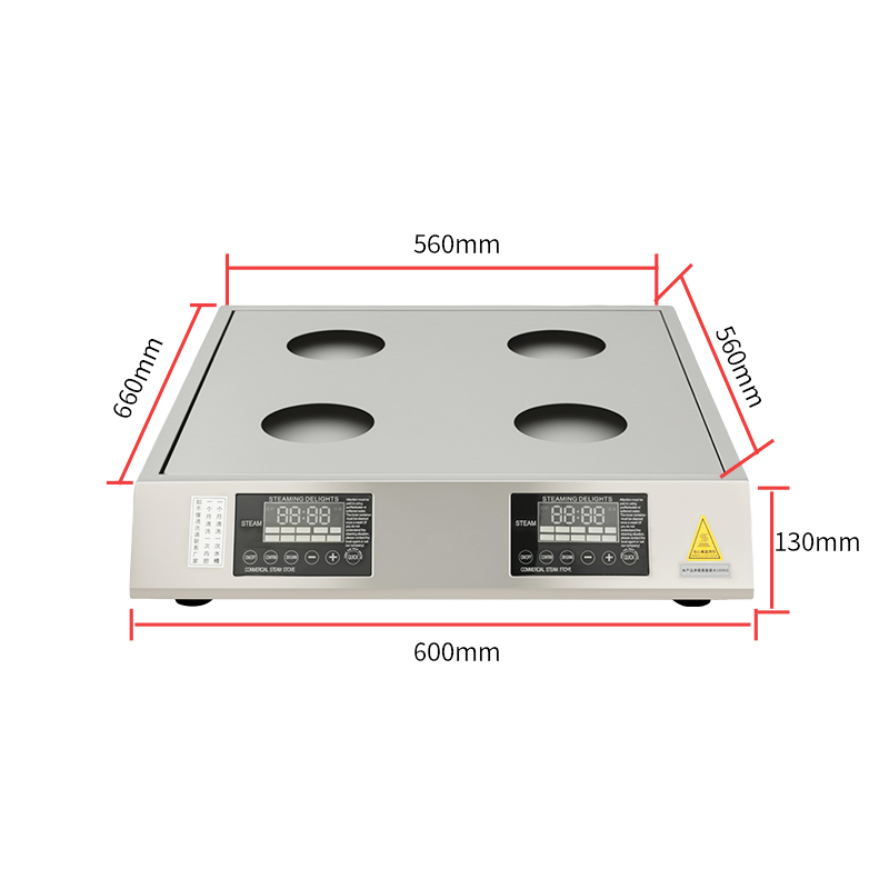 Smart Stainless Steel Tabletop Steam Electric Steamer