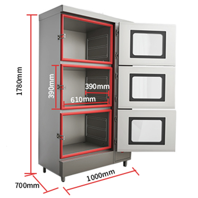 Commercial Large Electric Steaming Cabinet For Canteen Or Hotel