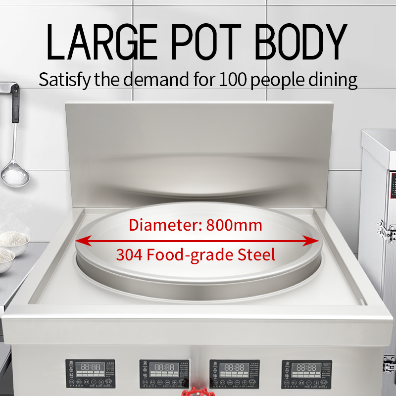 Commercial Kitchen Equipment Large Capacity Cooking Stew Pot