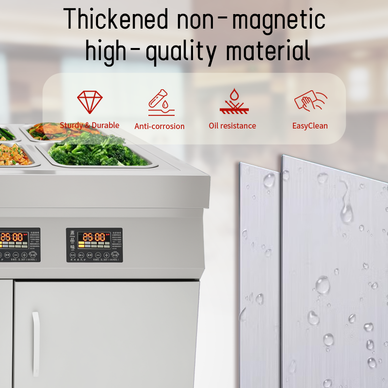 Commercial Equipment Food Warming Display Stand Freestanding Electric Steamer