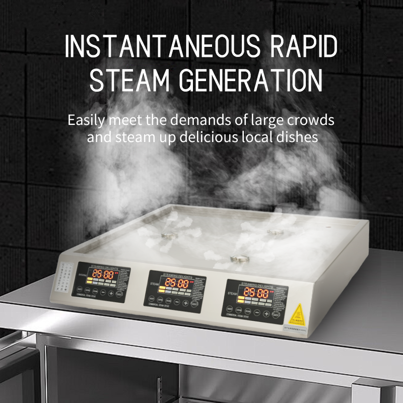 Stainless Steel Energy-saving Fast-heating Commercial Steamed Buns And Snacks Electric Steamer