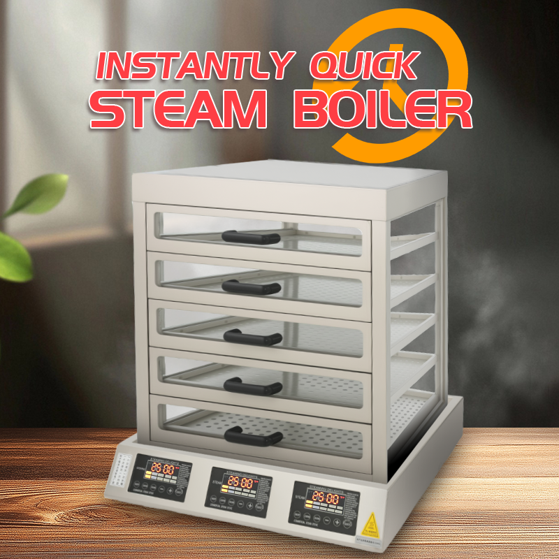Stainless Steel Energy-saving Fast-heating Commercial Steamed Buns And Snacks Electric Steamer