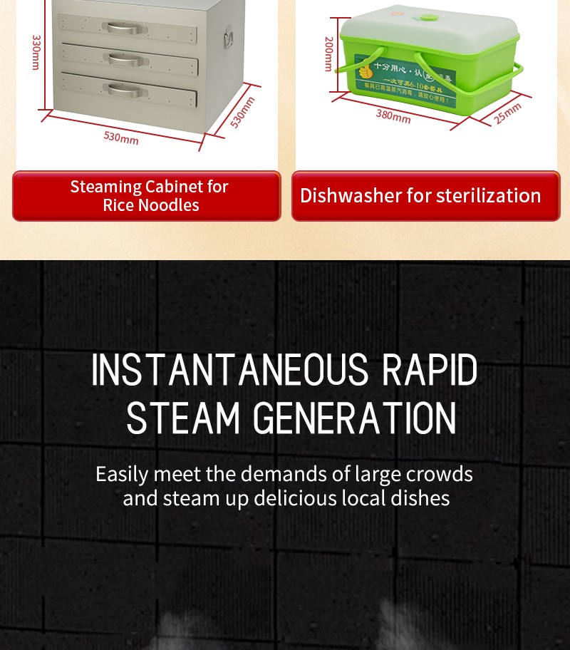 fast heating steamer