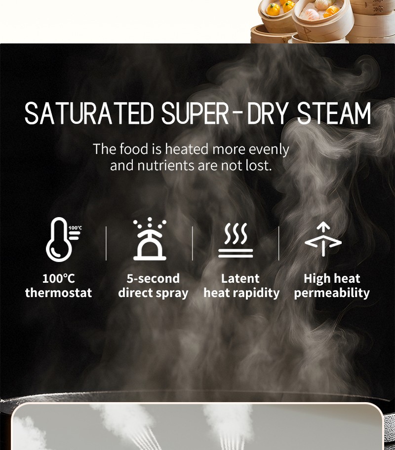 fast heating steamer
