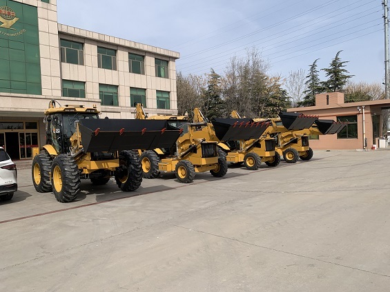 Small Front End Loader With Backhoe