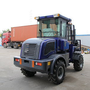 Mini All Rough Terrain Forklift With Diesel Engine