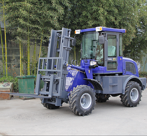 4 wheel drive 3 ton compact all terrain forklift diesel forklift