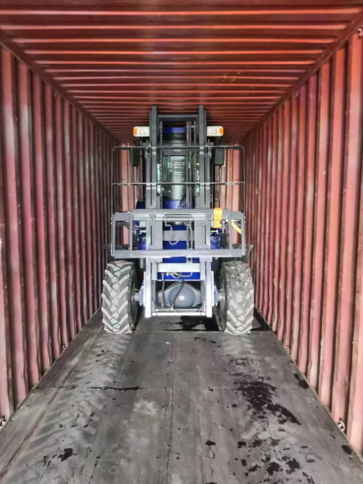 mini articulated forklift