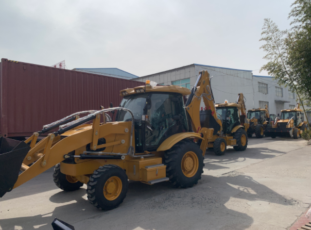front end loader with backhoe