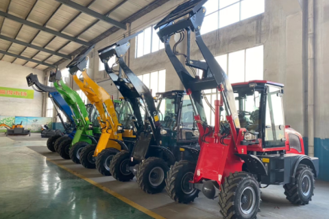 delivery 6 sets small wheel loader mini loader in 5 colors