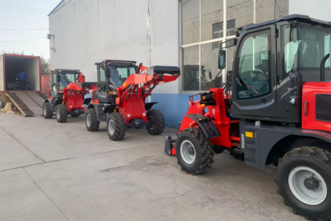 delivery 3 sets small wheel loader front loader to abroad