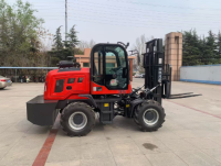 3.5 ton compcact all rough terrain diesel engine forklift