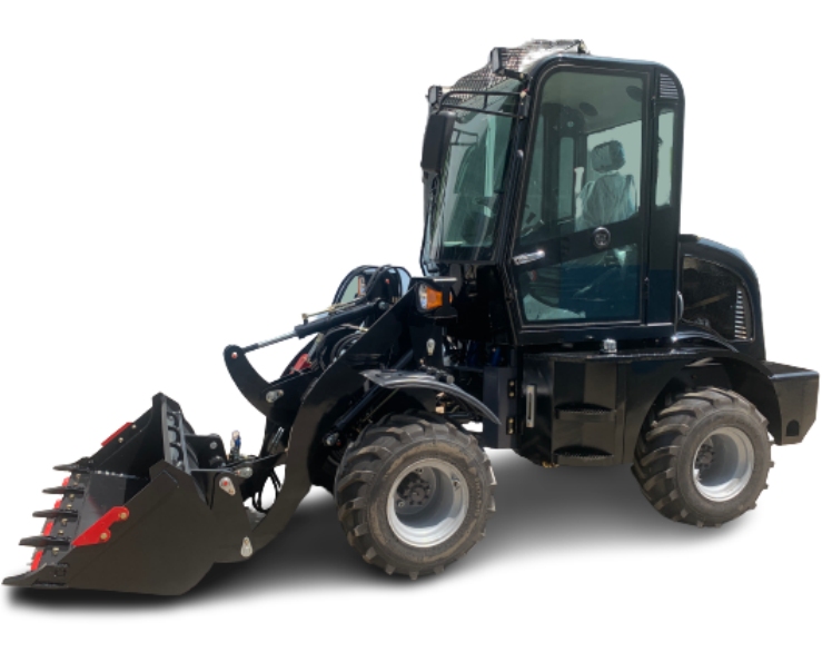 جرافة أمامية صغيرة سعة 0.8 طن بالقرب مني