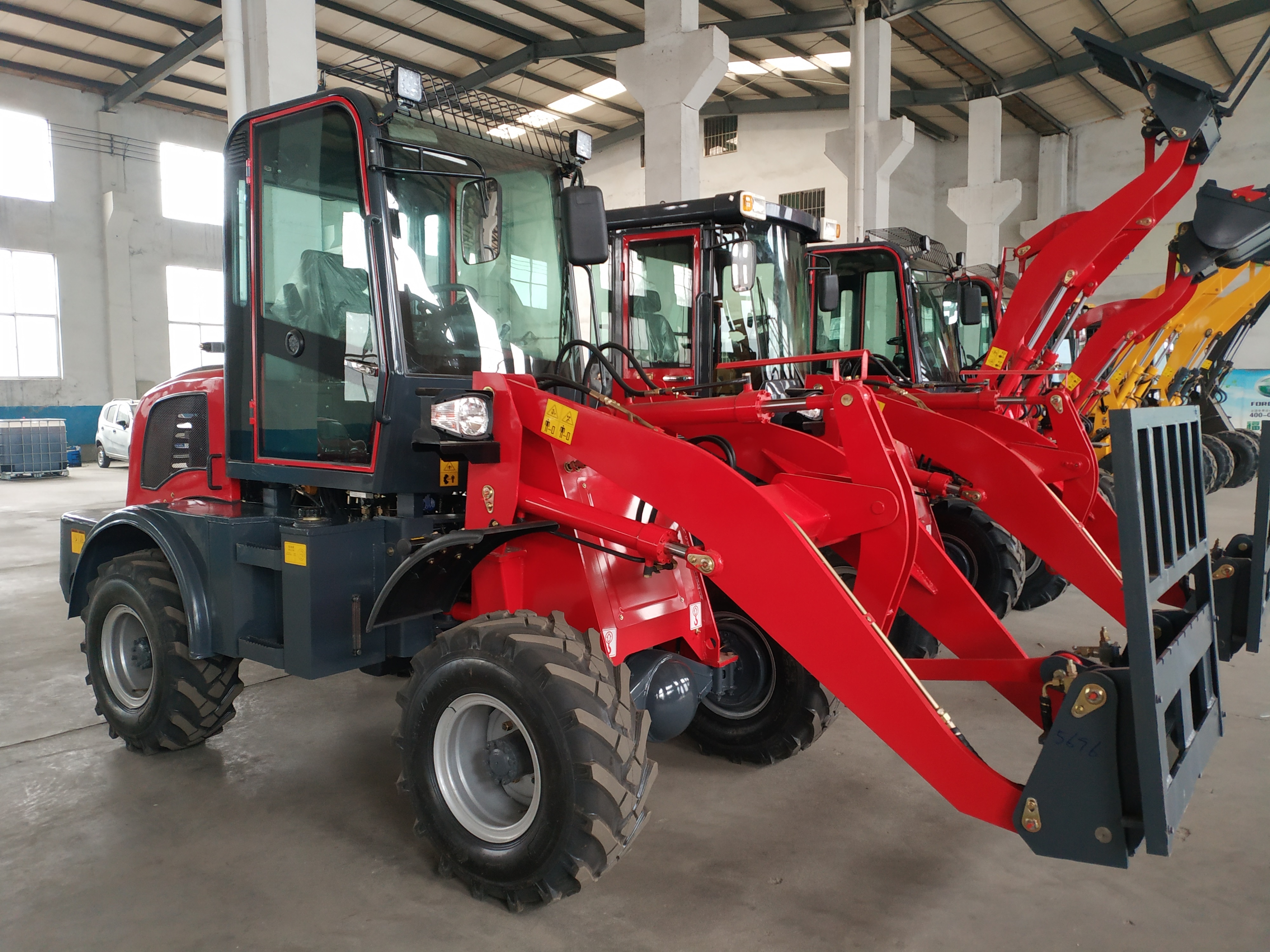 articulated small wheel loader