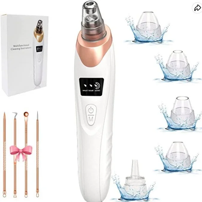 Facial Nose Pore Cleaner Remover Tool Electric Suction Vacuum Blackhead Remover for Blackheads Acne Blemishies Pimples Remove