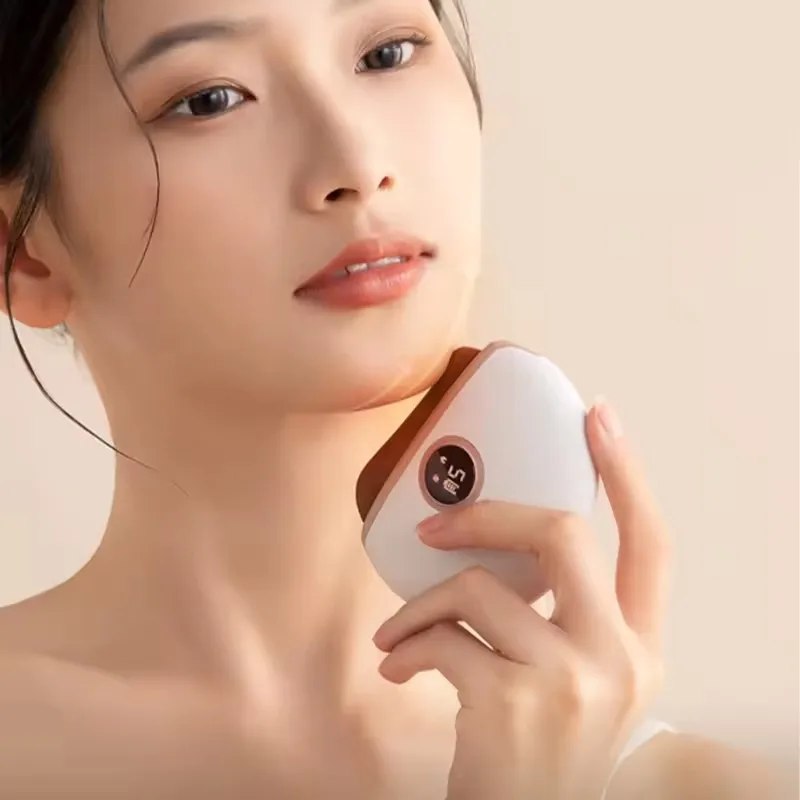Natural Hot Stone Facial Scrapping Device Multiple Areas Neck Face Beauty Device Face Lifting Anti Aging Portable Homeuse