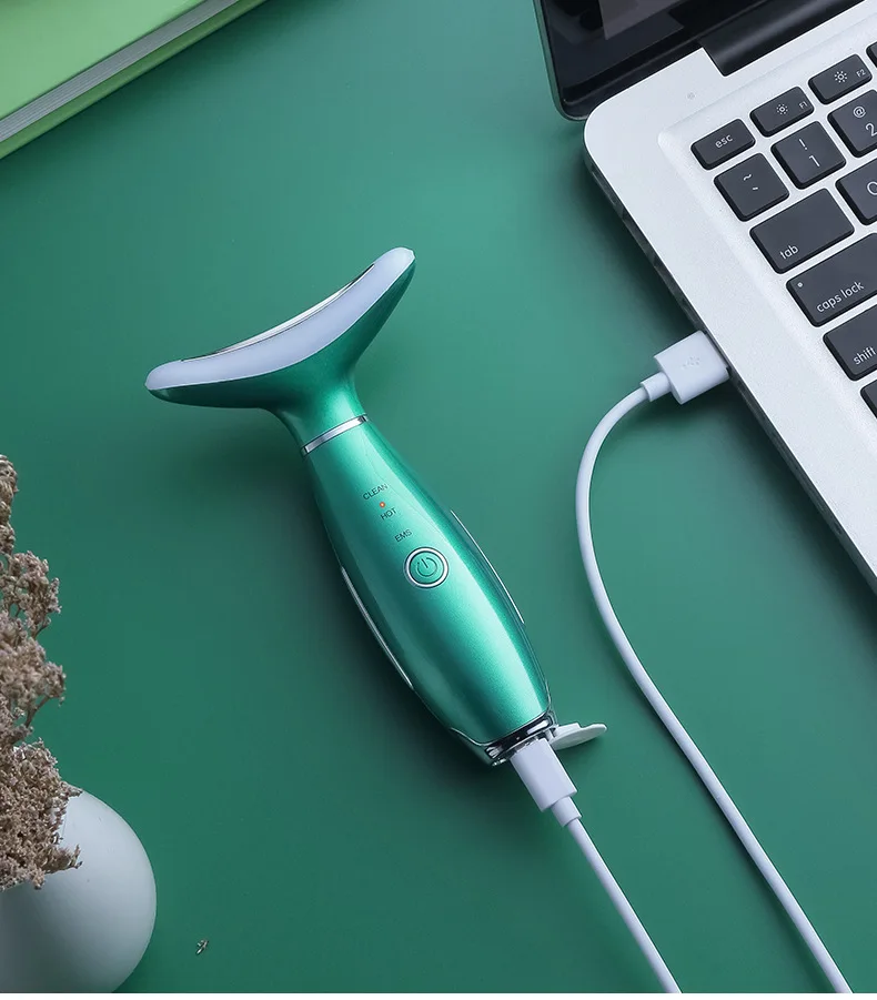 Color Light Wrinkle Neck Beauty Instrument Facial Massage Instrument Neck Beauty Instrument