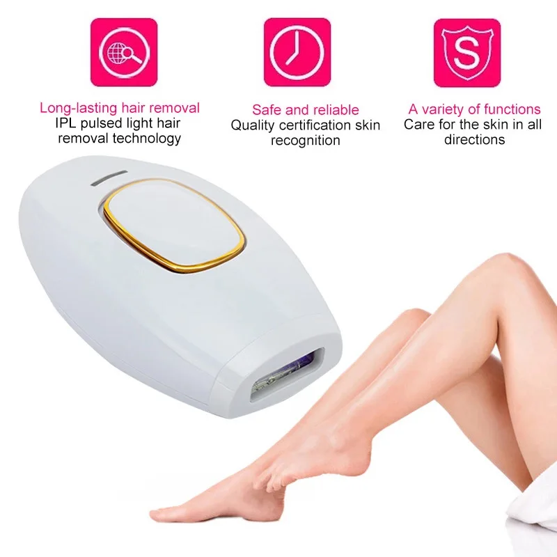 Portable Electric IPL Hair Removal Ice Cooling Home Use Beauty Care Face and Body Hair Remover Device Braum Hair Removal