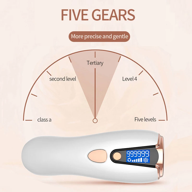 Portable Ipl Machine Epilator Ice Cooling Painless Body Permanent IPL Laser Hair Removal at Home Use LCD Hair Removal Device